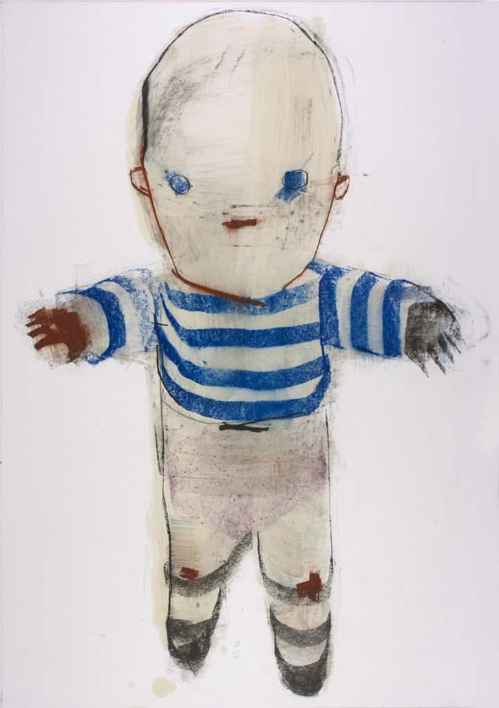Page 10/49 LUCA LANZI Doll Hooped Top Drawing mixed media on paper on