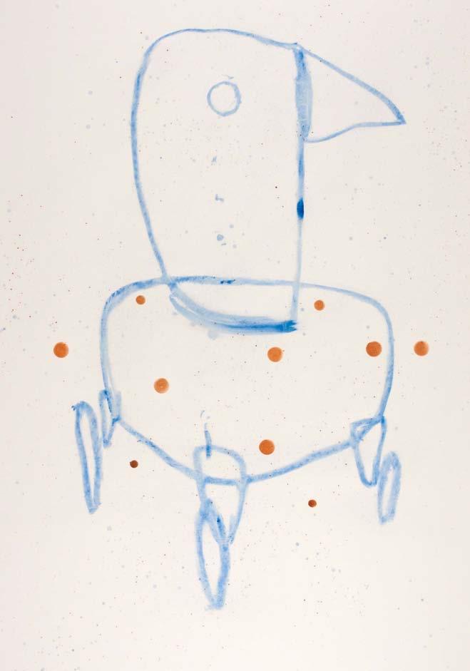 Page 9/49 LUCA LANZI Magica (Little Bird) Drawing mixed media on paper Sheet 100 x