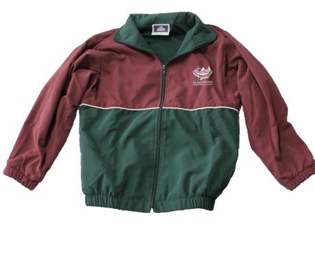 Maroon College jumper or vest can be worn over shirt (with or without the College