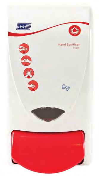 Hand Hygiene STEP 2 Hand Sanitising For use on physically clean hands after washing. Hand sanitising without the need for water or towels. Instantly kills micro-organisms on hands.