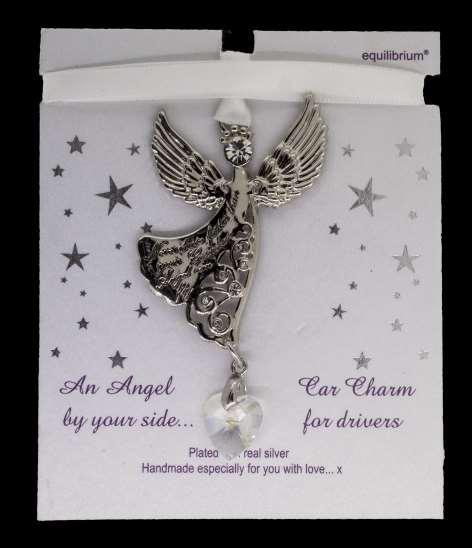 SILVER PLATED ANGEL CAR CHARMS NEW 279985