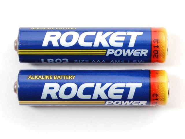 Testing Before you go further, make sure you have three AAA batteries, they'll need to be good batteries but can be alkaline or rechargables.