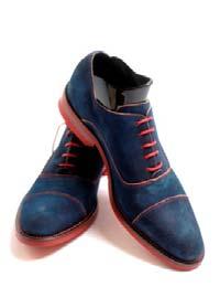 EMBER navy washed suede with red stitching-$298 Gifts Under $100: