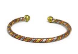90 Golden Gemstone Elastic Bracelet: