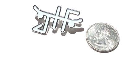 JHF Logo Pin JMA1725A02 Silver