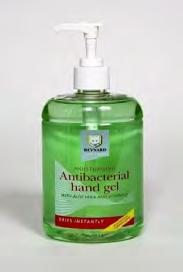 HAND HYGIENE PRODUCTS... ANTIBACTERIAL HAND GEL 500ML Reynard Health Supplies antibacterial hand sanitising gels kills 99.