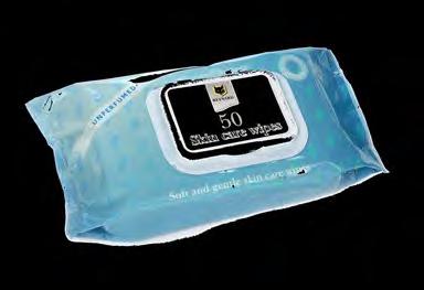 4 wipes per re-sealable pack is an ideal solution to patient bathing and pre admission bathing.