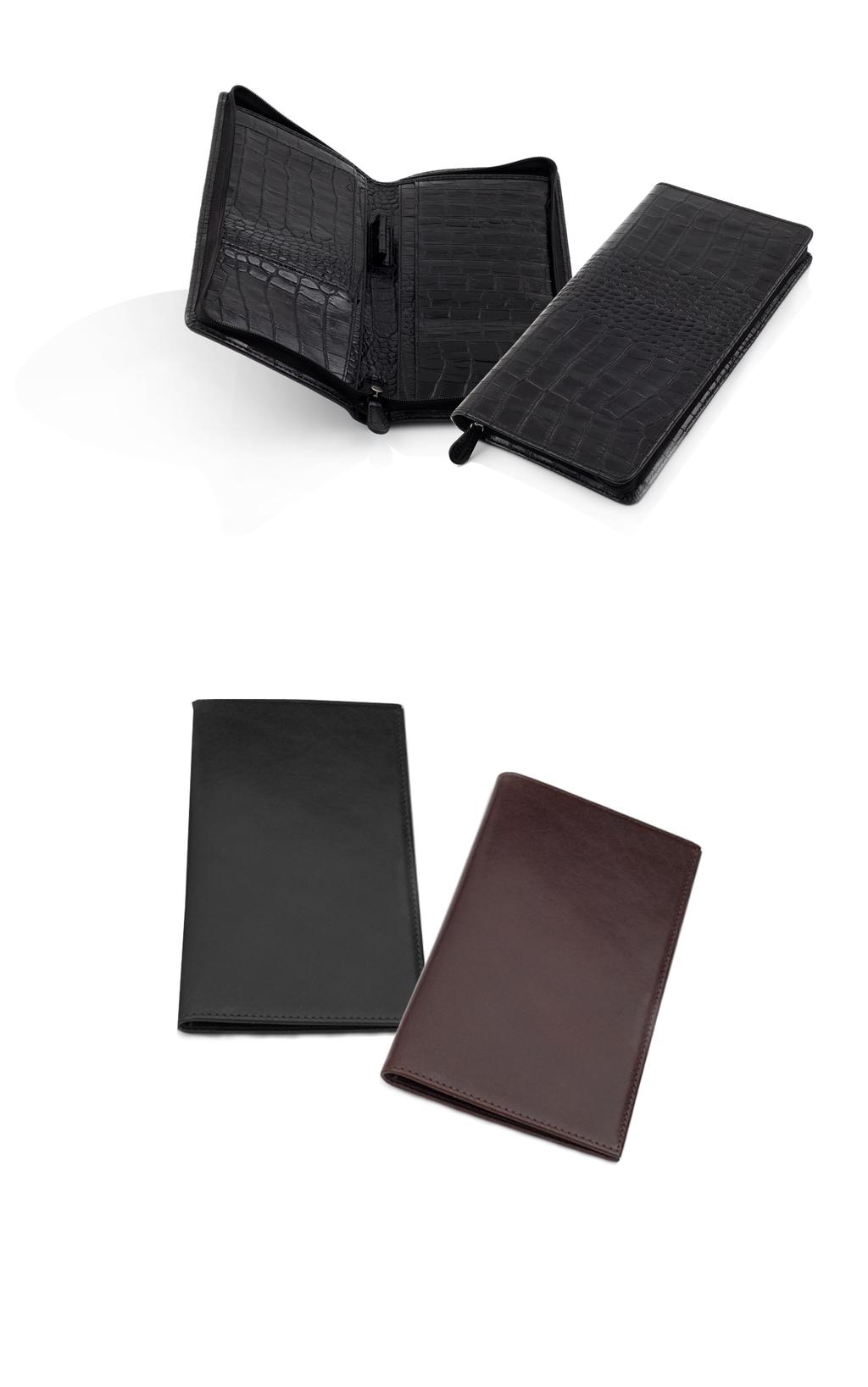 HANDMADE TRAVEL WALLET - Travel and Mock Croc handmade from the finest calf skin.