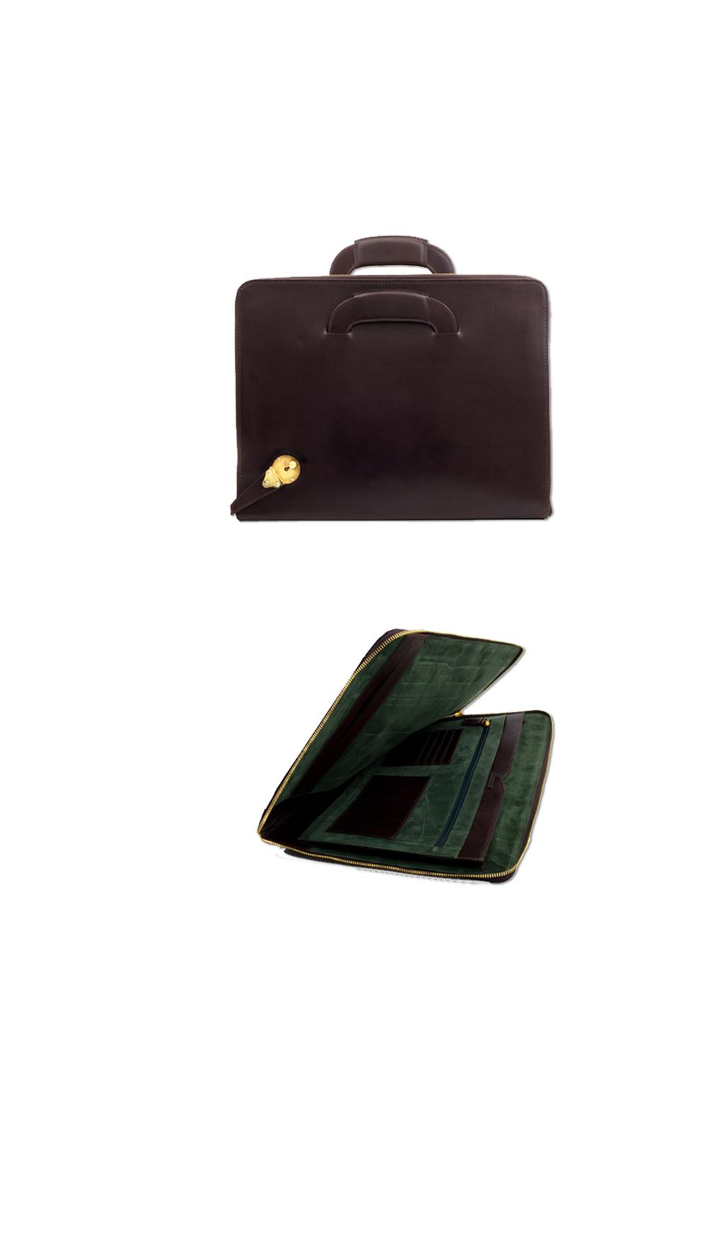 PORTFOLIO WITH HANDLES - Travel and It has discreet retractable handles and a