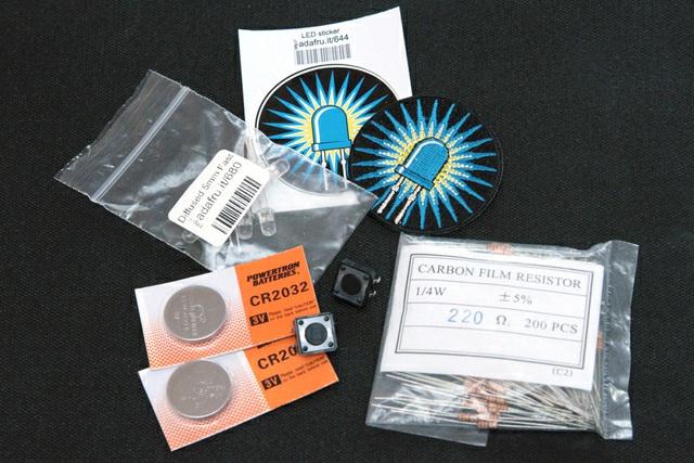 Small Ziplock Baggies ( 2 x 3 inches ) Optionally, you can include a LED sticker, badge, or both in your kits.
