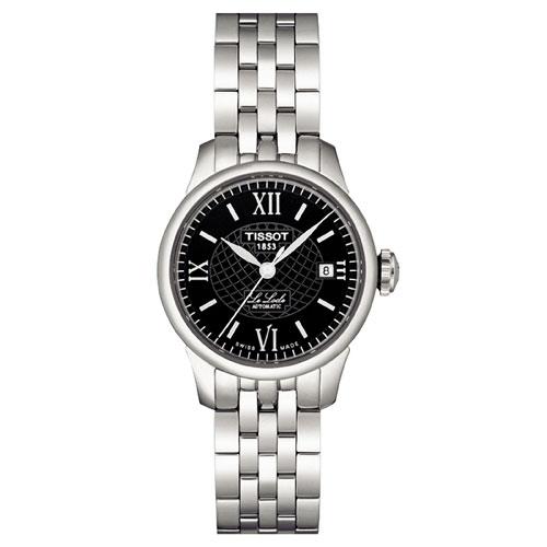 Tissot Le Locle Automatic Watch for Ladies Item Number : 166458 The Tissot Le Locle watch for ladies features a stainless steel case and bracelet, black