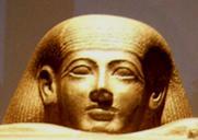 8, this is a high class carved piece with very attractive features of the face showing how the ancient Egyptians mastered the carving art. Fig.9 Block Statue of Hor (23 rd Dy