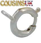 40 Price breaks available, see website Silver (Sterling) Cousins UK- Finest Italian Quality Superior Quality - Silver - Regular Silver Open or Closed Bolt Ring Loop Sizes: 5mm