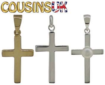 PENDANTS, LOCKETS & CHARMS RELIGOUS (INCLUDING ST. CHRISTOPHER) Cross Pendants Dimensions: Length x Width (Thickness) (length does not include bail) J39953 J39944 (1) Rose Gold Plated, 30 x 15mm (2.