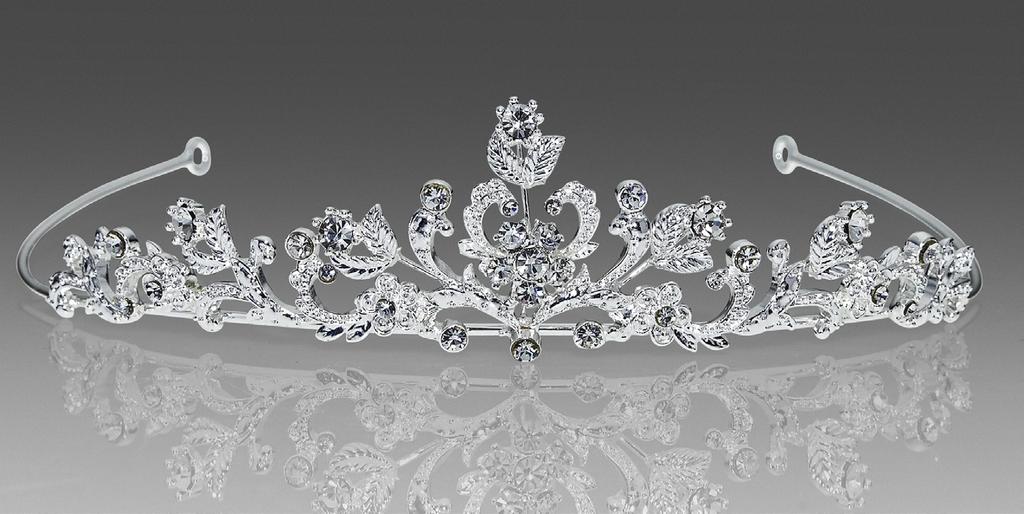 #1541S All Rhinestone - Simplicity and Elegance: A lightweight tiara