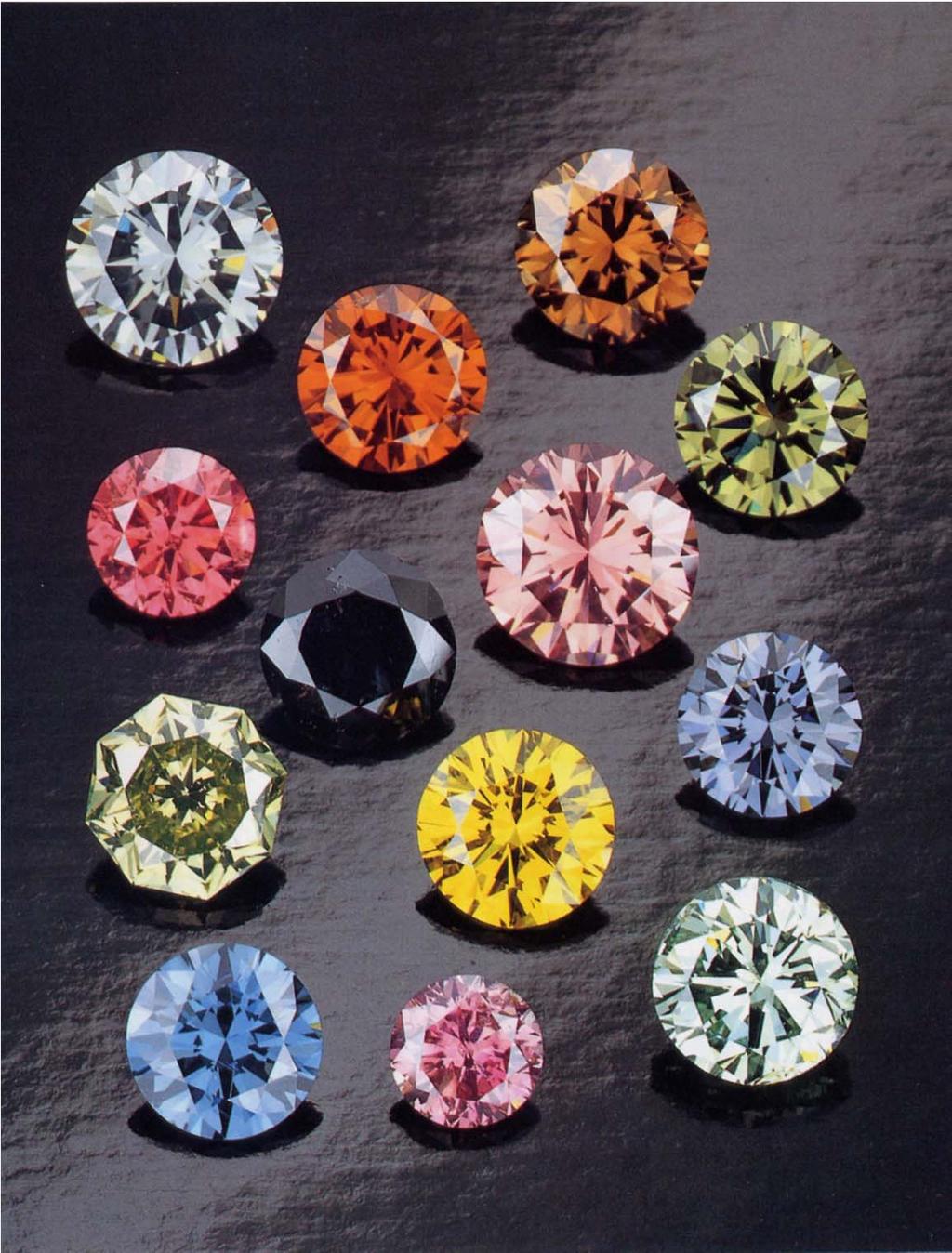 Colored Diamonds There are 13 basic color varieties of Colored Diamonds.