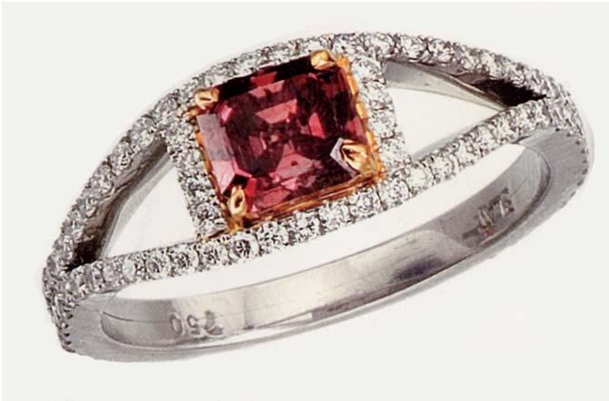Red Diamonds are colored by layers of graining thought