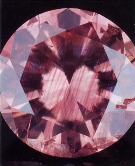 These stratified layers of coloration also give Red and Purple Diamonds their color.