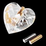 Message from the Heart Keepsakes Within the centre of the Crystal Heart, Butterfly and Tea Light is a silver or gold cremated ashes