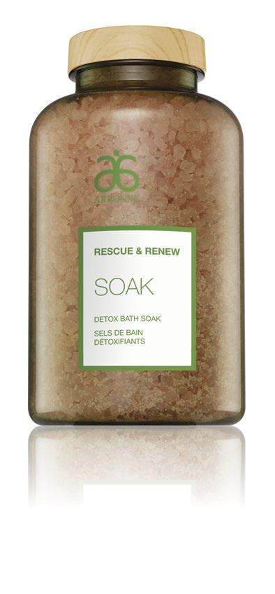 DETOX SOAK Helps to aid in the removal of surface impurities from the skin while providing a soothing and pampering experience Gynecologic, allergy- and dermatologist-tested Pure, aromatic essential