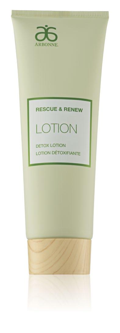 DETOX LOTION Improves the appearance of dull, lackluster, tired-looking skin Promotes smooth-looking skin through moisturization Provides immediate hydration while also replenishing skin s natural