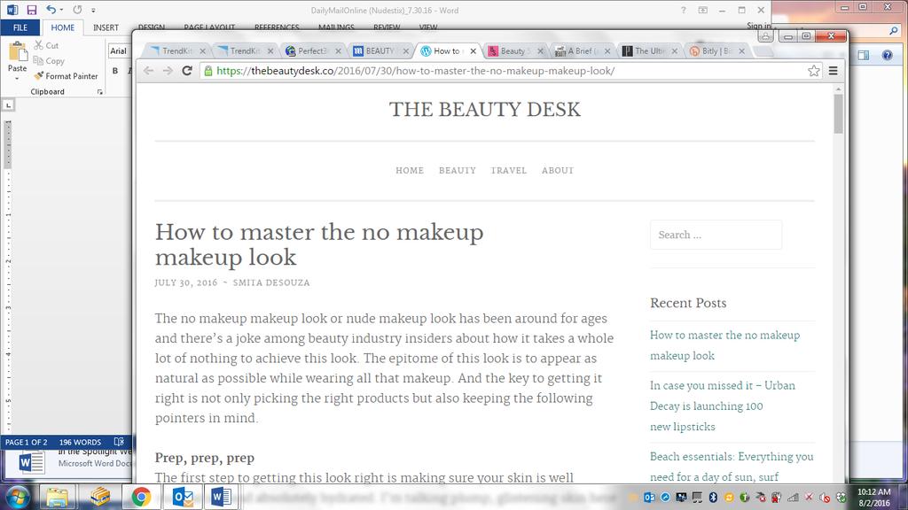 How to master the no makeup makeup look JULY 30, 2016 ~ SMITA DESOUZA The no makeup makeup look or nude makeup look has been around for ages and there s a joke among beauty industry insiders about