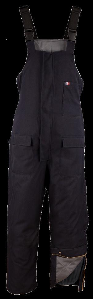 SNAP OVER FRONT AND LEGS ZIPPER CLOSURE / INTERNAL LEG GAITER / 1 LEFT CHEST POCKET / 2 LARGE BOTTOM PATCH
