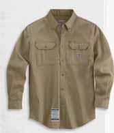 Flame-Resistant Lightweight Twill Tradesmen Shirt HRC 1 5.