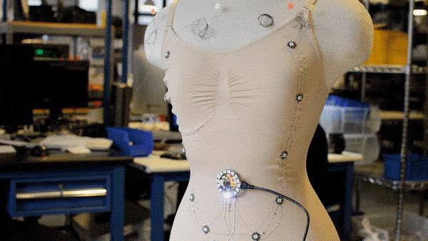 Overview In this project we re adding sewable NeoPixels and GEMMA to a bodysuit to make a light up Cortana costume.