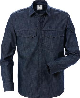 545 DENIM SHIRT 7003 DSH Article no 124154 Concealed snap fastening at front / 2 chest pockets with flap and snap