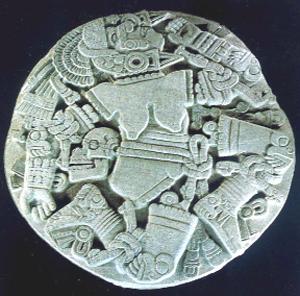 Templo Mayor a) Coyolxauhqui Stone Volcanic Stone Carved Monolith Relief Sculpture Story