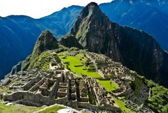 City of Machu Picchu Central Highlands, Peru Inka 1450-1540 CE Granite Architectural Complex Royal Estate for the first Inka Emporer place where the Inka emperor and his family