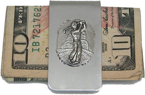 Hathaway Money Clip Faux Leather Golf