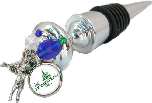 Wine Bottle Stoppers Our charmed bottle stoppers are especially popular because they allow for many themes to be presented.