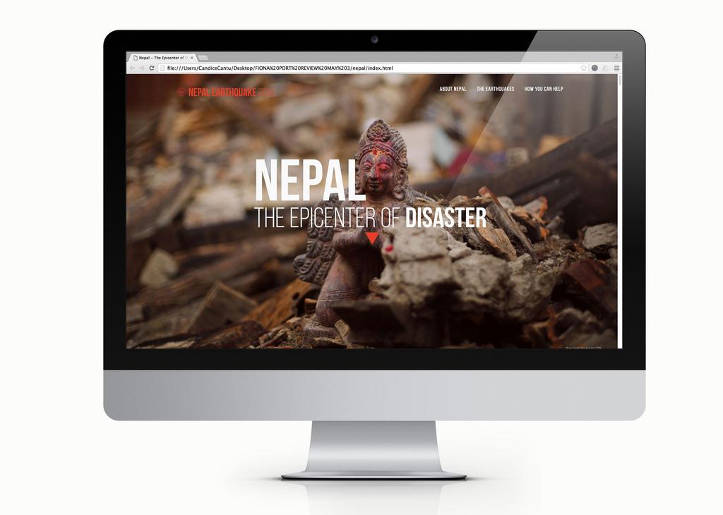 Nepal: The Epicenter of Disaster The Epicenter of Disaster is a parallax website committed to inform and gain support for the Nepal earthquakes