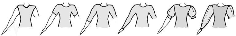 4 Neck Lines Back and front view as illustrated but not to be lower than top of armpit. One Frill up to 7.5 cms in depth or a simple collar. Necklines allowed cuts, (others NA): 2.4.4 Keyhole back is permitted but not lower than top of armpit.
