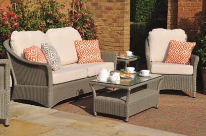 PART OF THE COLLECTION A classic woven range designed for comfort in the garden. BOURTON LOUNGING The Bourton is part of our Laura Ashley outdoor rattan collection.