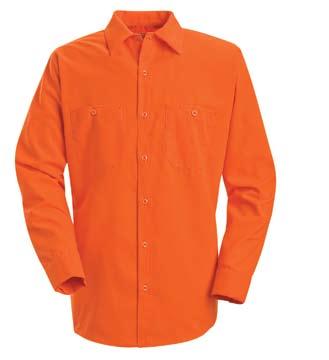 Work Shirts Customization Options» Long sleeve shirt without reflective stripe two piece lined collar button front closure two button-through chest pockets pencil stall in left chest pocket Garments