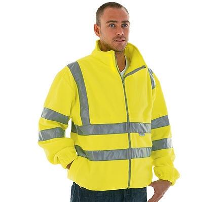 Hi-Vis Fleece Jacket Ref: Pro Viz Fleece Sizes: S-3 x XL EN471 Class 3 Two zip fastening pockets Anti-pill outer