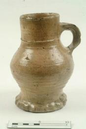 Raeren was famous for this type of pottery from the late 15th to 16th century, and it exported huge quantities of it across Europe.