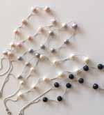 Pearl Necklace 53cm Long, Magnetic Clasp