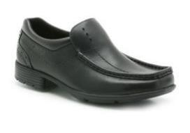 plain black school shoes.
