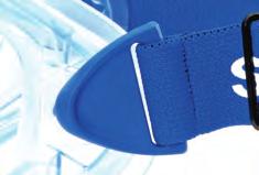 SOFT TEMPLE GRIP Dual material moulding technology gives a soft comfortable fit around