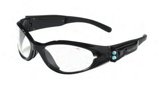 safety spectacle, replacement lenses in yellow and smoke, comfortable foam,