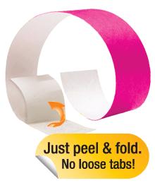 9cm Tyvek Tabless 25mm PDTTAB-** Tyvek Wave Made of Tyvek, these economical bands are comfortable, lightweight, and tough- ideal for parties,