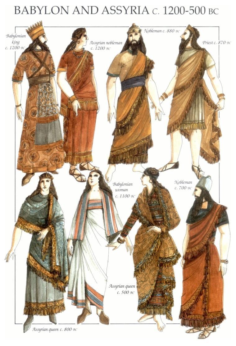and politics though progressively developed was still rooted in Sumerian tradition. Likewise, Babylonian costumes were based on Sumerian styles.