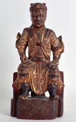 Lot 226 226 A LOVELY 19TH CENTURY CHINESE CARVED HARDWOOD FIGURE OF A BUDDHA modelled seated with seven young boys clambering upon