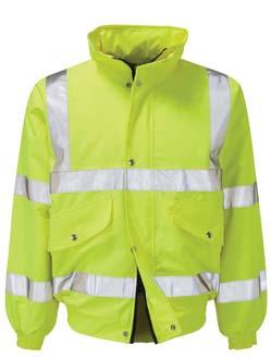 THE HI-VIS BOMBER JACKET Safety first is our motto.