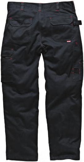 Available from March DXT Trouser colour Contrast Red Bar tacks.