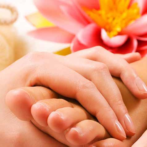 SENSUOUS HANDS AND FEET A Spa Manicure................................................................ 19,00 includes-cuticle tidy, nail shaping, hand massage and painted with nail varnish of your choice.